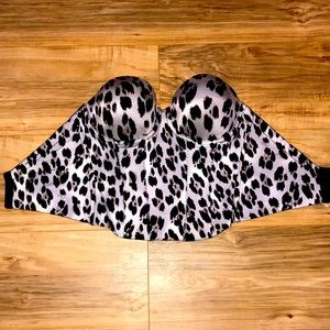 Leopard gray and black corset style.